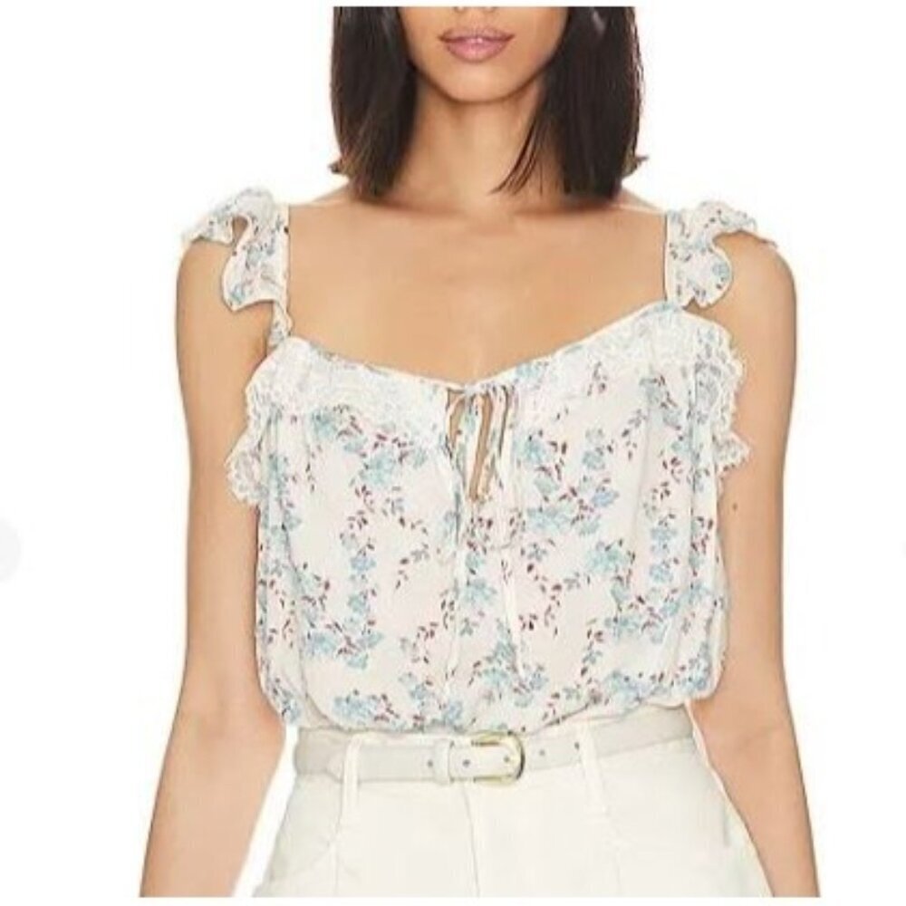 NEW Intimately Free People Women's Bodysuit Take It Away Floral Ivory Size XS